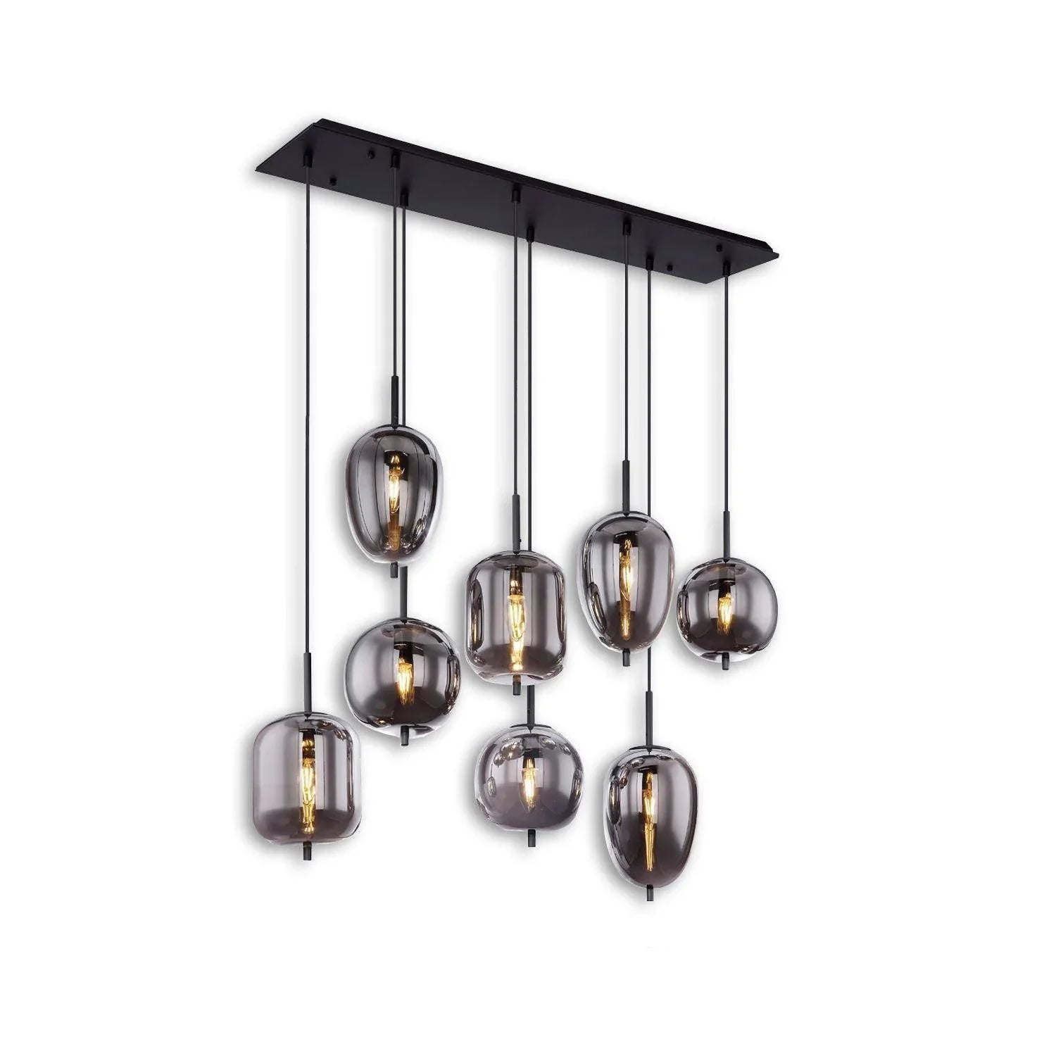 LED Hängeleuchte Metall schwarz - Komfortmöbel24