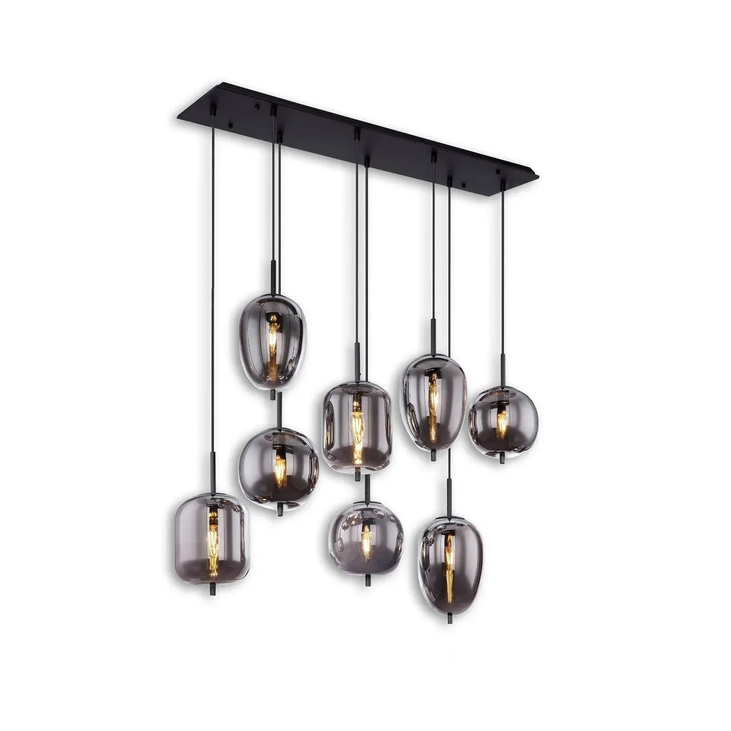 LED Hängeleuchte Metall schwarz - Komfortmöbel24