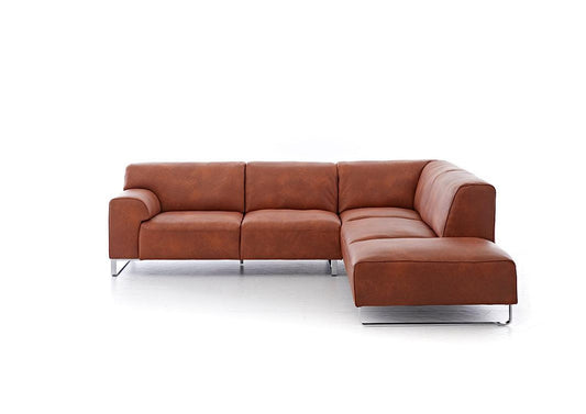 W.SCHILLIG Ecksofa alessiio 20550 Leder Z75/50 cognac - Komfortmöbel24