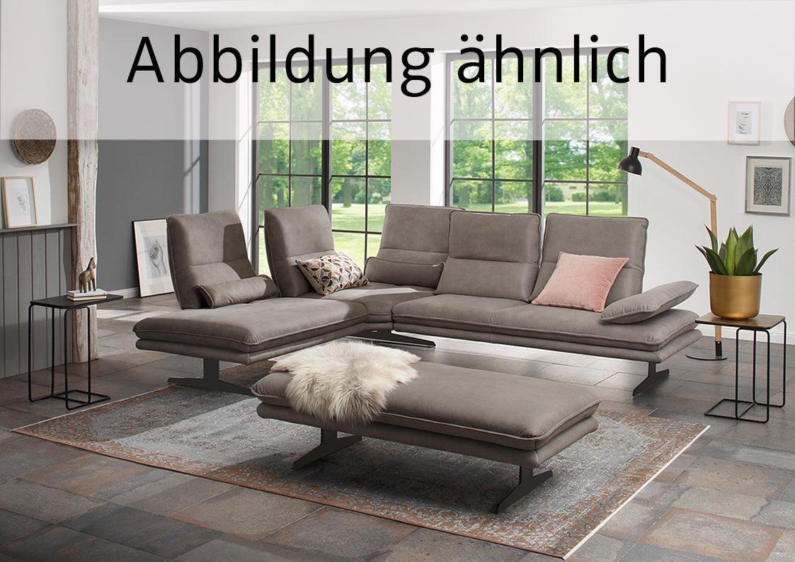 W.SCHILLIG Ecksofa broadway 16777 Leder Z75/95 anthracite ohne Kissen - Komfortmöbel24