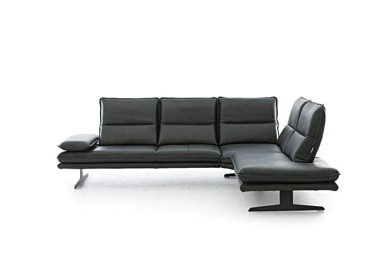 W.SCHILLIG Ecksofa broadway 16777 Leder Z84/39 forest - Komfortmöbel24