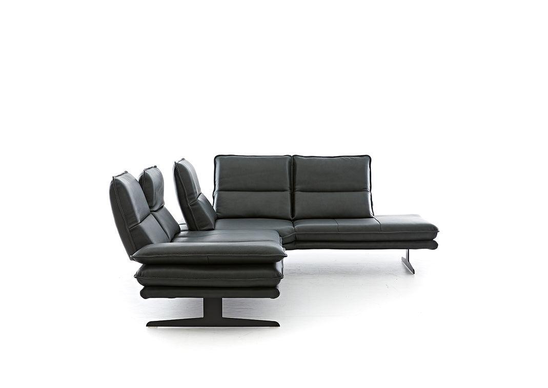 W.SCHILLIG Ecksofa broadway 16777 Leder Z84/39 forest - Komfortmöbel24