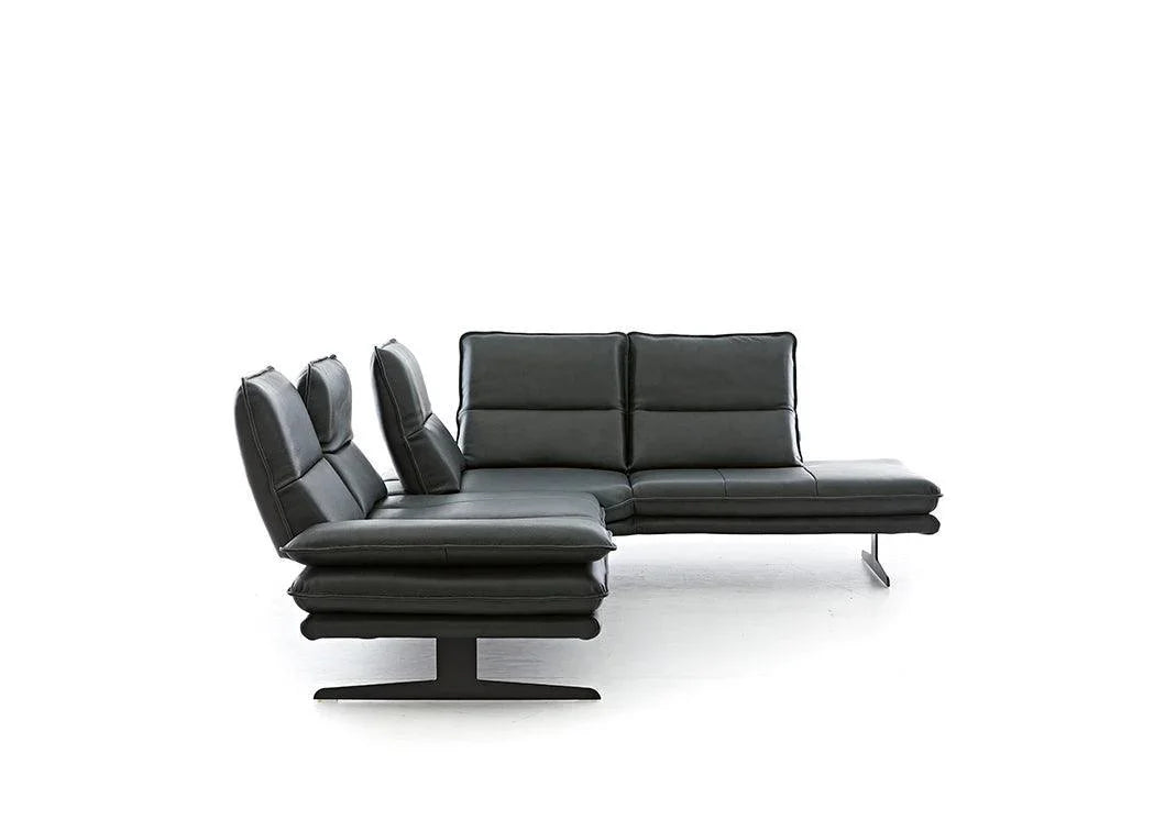 W.SCHILLIG Ecksofa broadway 16777 Leder Z84/39 forest - Komfortmöbel24