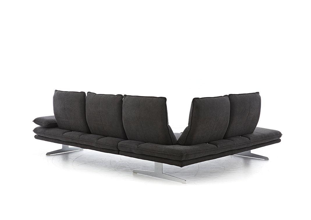 W.SCHILLIG Ecksofa broadway 16777 Stoff R66/95 anthracite - Komfortmöbel24
