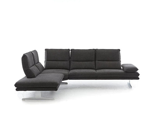 W.SCHILLIG Ecksofa broadway 16777 Stoff R66/95 anthracite - Komfortmöbel24