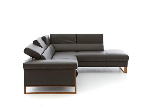 W.SCHILLIG Ecksofa finn 20974 Leder Z59/54 braun - Komfortmöbel24