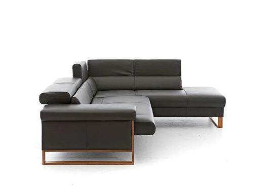 W.SCHILLIG Ecksofa finn 20974 Leder Z59/54 braun - Komfortmöbel24