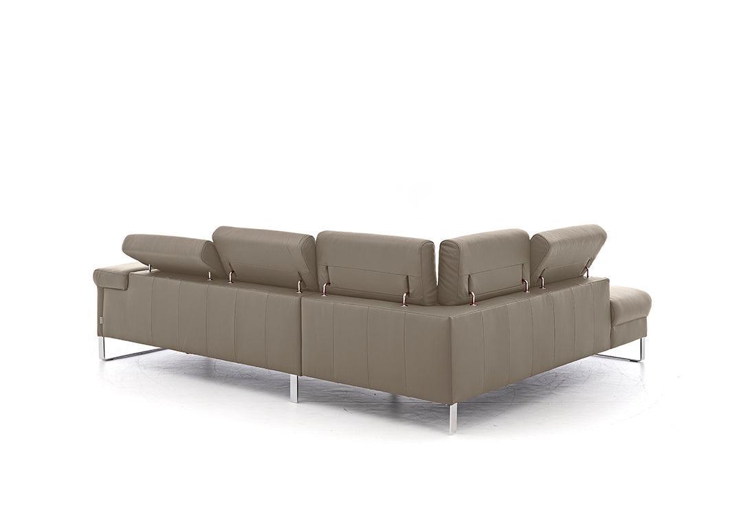 W.SCHILLIG Ecksofa finn 20974 Leder Z59/21 stone - Komfortmöbel24