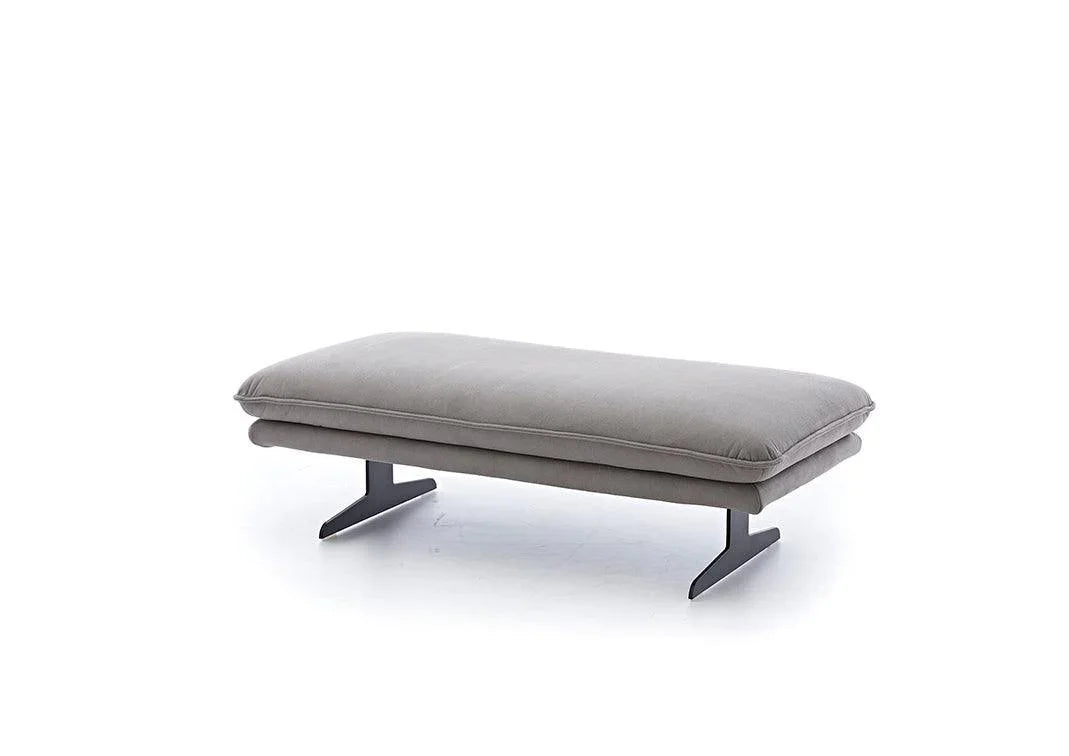 W.SCHILLIG Hocker broadway 16777 G120 in Stoff S37/21 grey - Komfortmöbel24