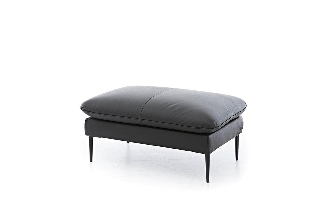 W.SCHILLIG Hocker enjoy&MORE 15450 G105 Leder Z59/99 schwarz - Komfortmöbel24