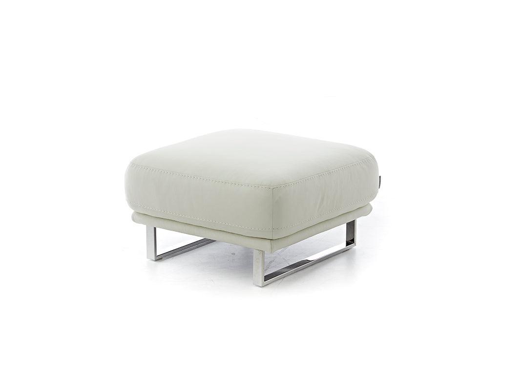 W.SCHILLIG Hocker montanaa 24250 G70 Leder Z59/42 weiß - Komfortmöbel24