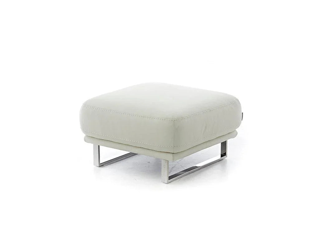 W.SCHILLIG Hocker montanaa 24250 G70 Leder Z59/42 weiß - Komfortmöbel24