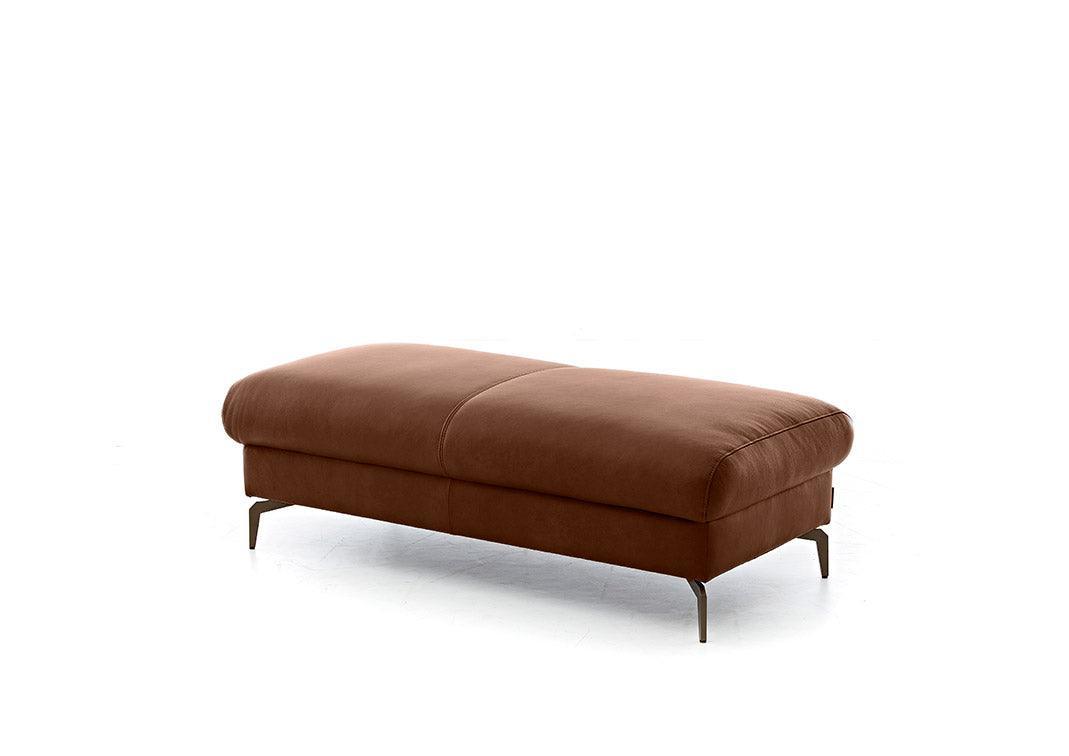 W.SCHILLIG Hocker piedroo 21156 G140 Leder Z69/51 tobacco - Komfortmöbel24