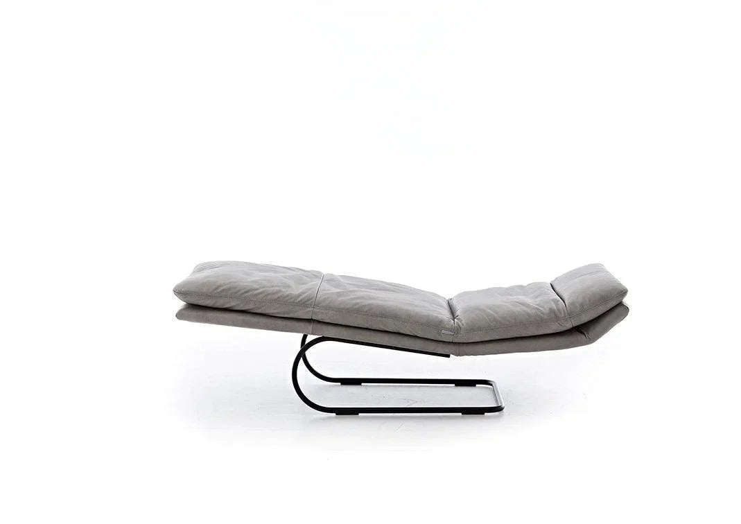 W.SCHILLIG Relaxliege daily dreams 47000 K75 Leder Z69/22 light grey - Komfortmöbel24