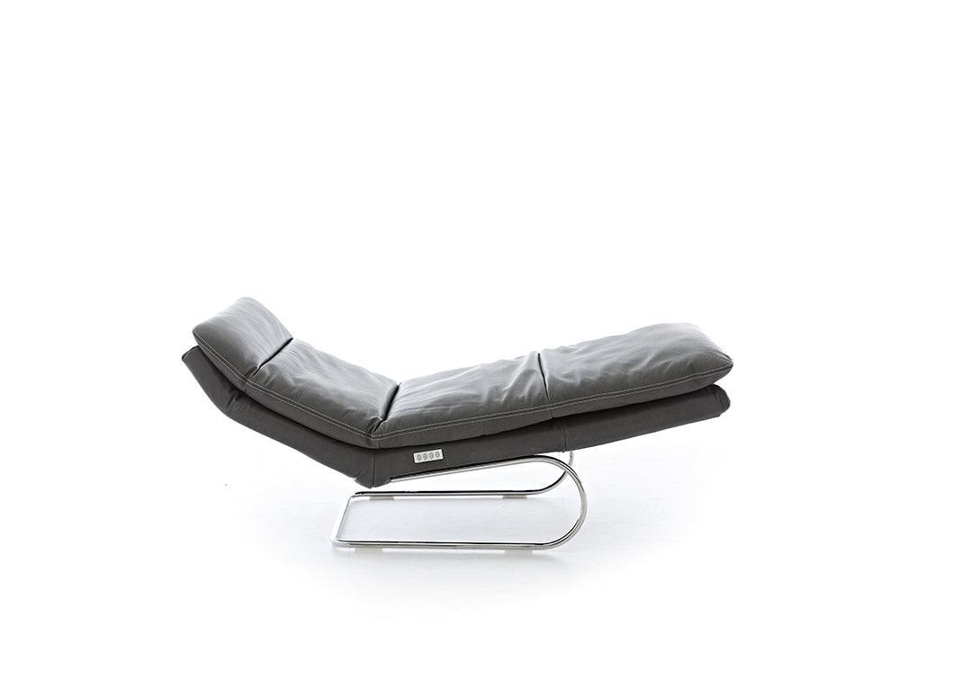 W.SCHILLIG Relaxliege daily dreams 47000 K85 Leder Z75/95 anthracite inkl. Kontrastnaht - Komfortmöbel24