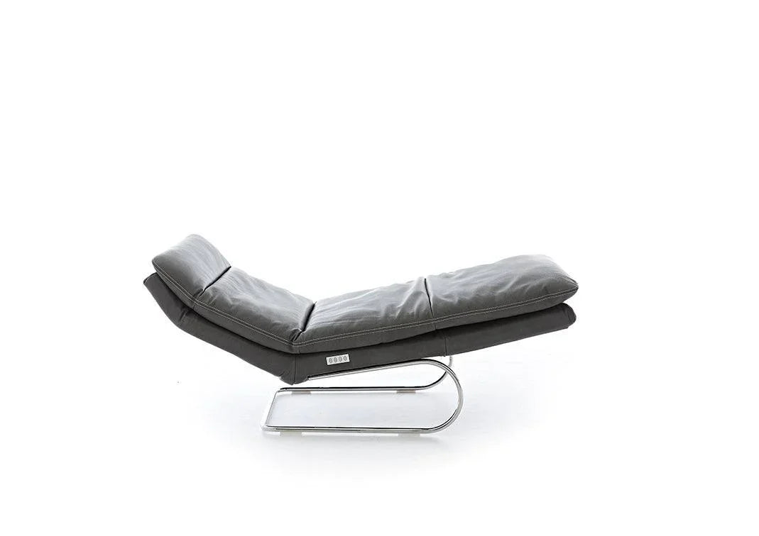 W.SCHILLIG Relaxliege daily dreams 47000 K85 Leder Z75/95 anthracite inkl. Kontrastnaht - Komfortmöbel24
