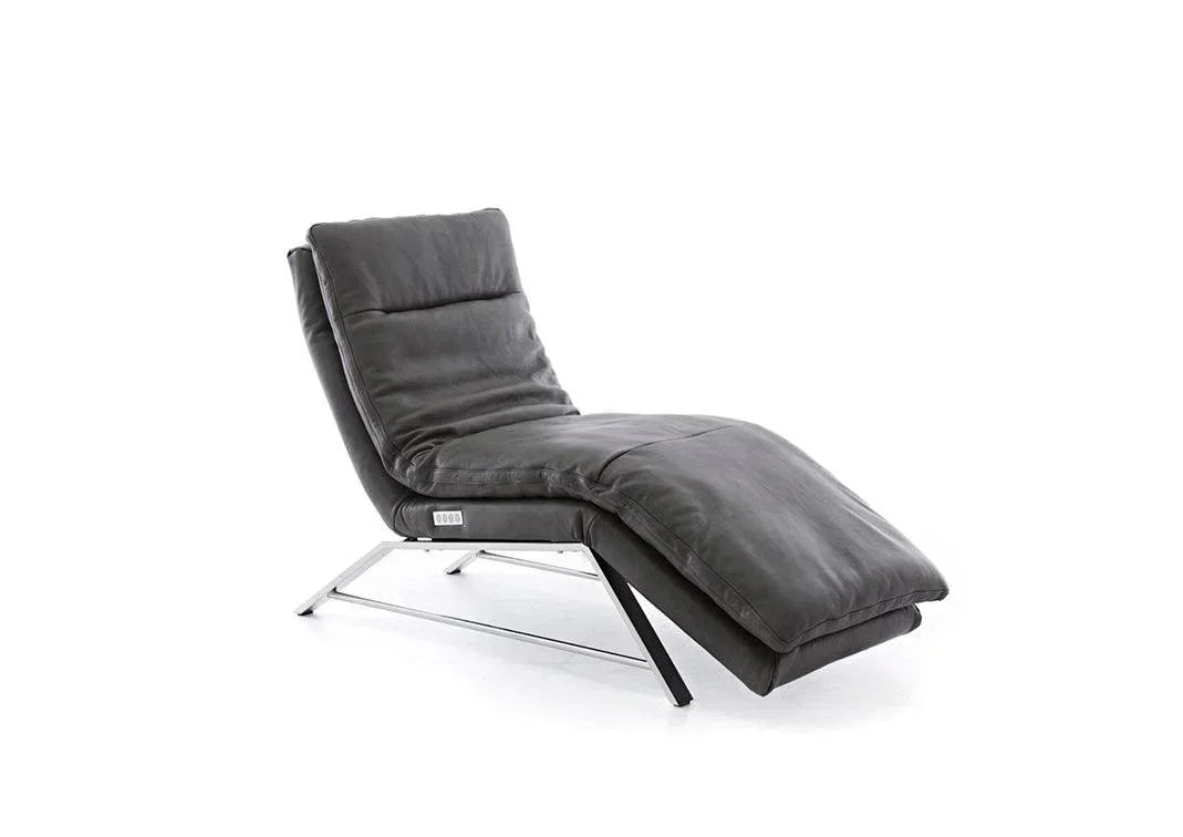 W.SCHILLIG Relaxliege daily dreams 47001 K75 Leder Z75/95 anthracite - Komfortmöbel24
