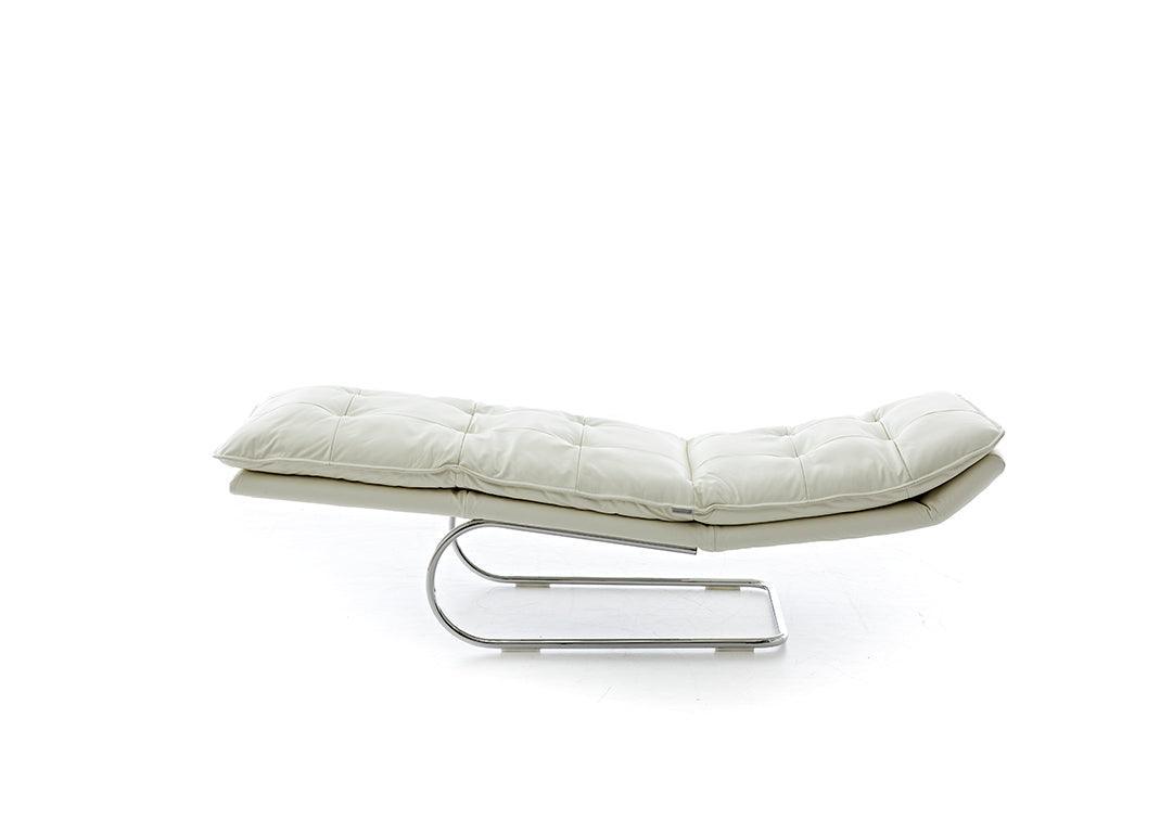 W.SCHILLIG Relaxliege daily dreams 47002 K65 Leder Z59/42 weiß - Komfortmöbel24
