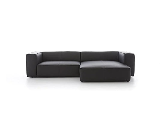 W.SCHILLIG Longchair around-the-block 18050 Leder Z59/99 schwarz - Komfortmöbel24
