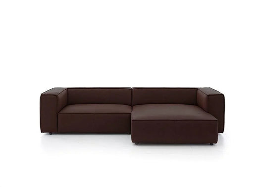 W.SCHILLIG Longchair around-the-block 18050 Leder Z69/54 mocca - Komfortmöbel24