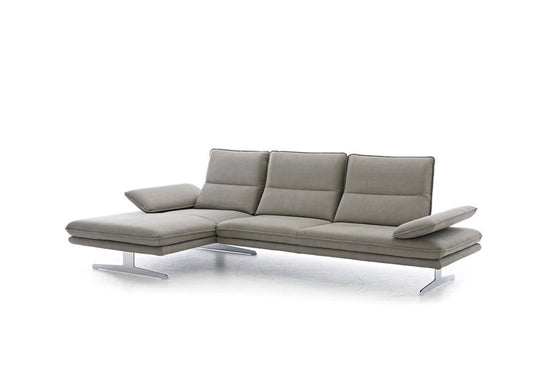 W.SCHILLIG Longchair broadway 16777 (B 291 cm) Stoff S37/21 grey - Komfortmöbel24