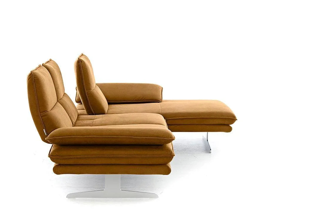 W.SCHILLIG Longchair broadway (B 291 cm) 16777 Stoff S37/51 brandy - Komfortmöbel24
