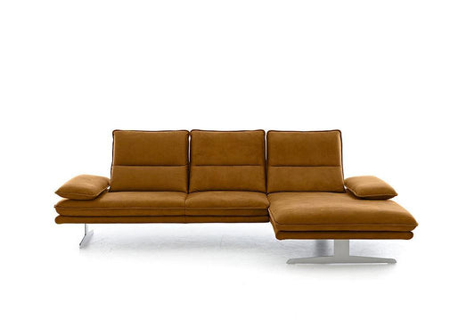 W.SCHILLIG Longchair broadway (B 291 cm) 16777 Stoff S37/51 brandy - Komfortmöbel24