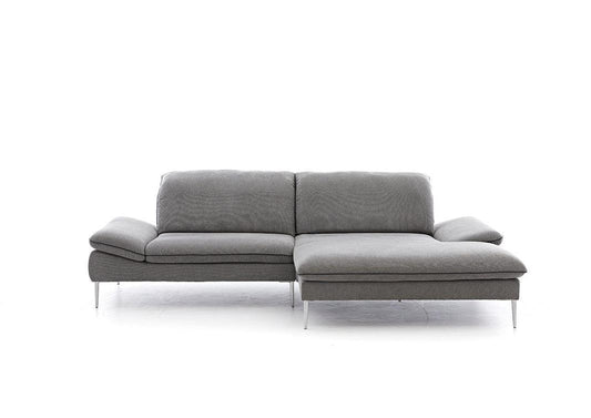 W.SCHILLIG Longchair enjoy&MORE 15450 Stoff R66/94 grey - Komfortmöbel24