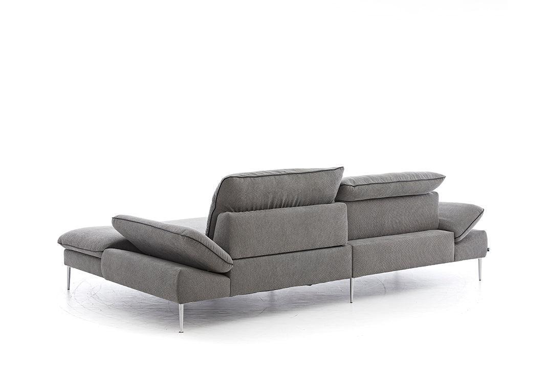 W.SCHILLIG Longchair enjoy&MORE 15450 Stoff R66/94 grey - Komfortmöbel24