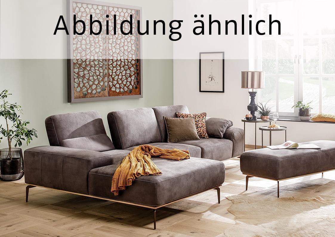 W.SCHILLIG Longchair run 16555 Leder Z73/99 schwarz - Komfortmöbel24