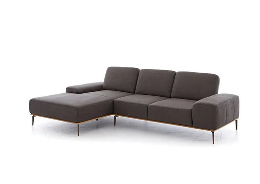 W.SCHILLIG Longchair run 16555 Stoff S37/56 mocca - Komfortmöbel24