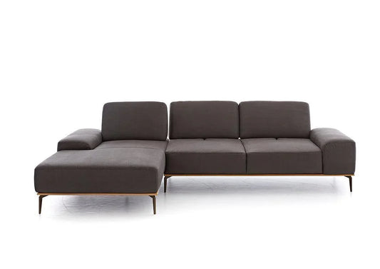 W.SCHILLIG Longchair run 16555 Stoff S37/56 mocca - Komfortmöbel24