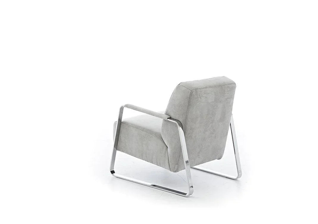 W.SCHILLIG Sessel quadroo 17350 Stoff V52/21 light grey - Komfortmöbel24