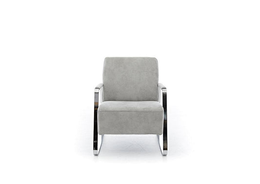 W.SCHILLIG Sessel quadroo 17350 Stoff V52/21 light grey - Komfortmöbel24