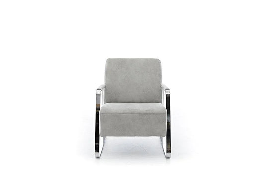 W.SCHILLIG Sessel quadroo 17350 Stoff V52/21 light grey - Komfortmöbel24