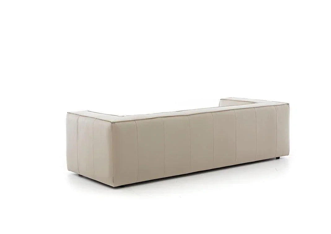 W.SCHILLIG Sofa around-the-block 18050 N100 Leder Z59/20 eisgrau - Komfortmöbel24