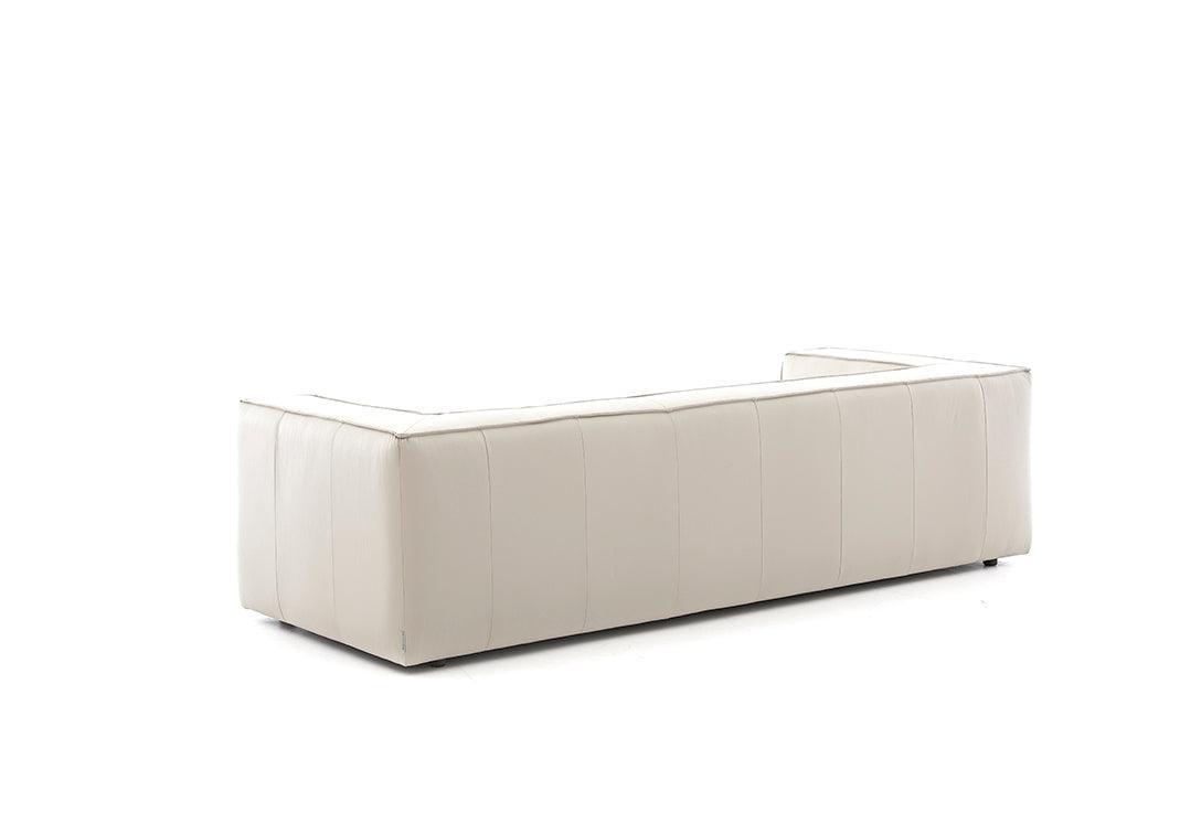 W.SCHILLIG Sofa around-the-block 18050 N100 Leder Z59/42 weiss - Komfortmöbel24