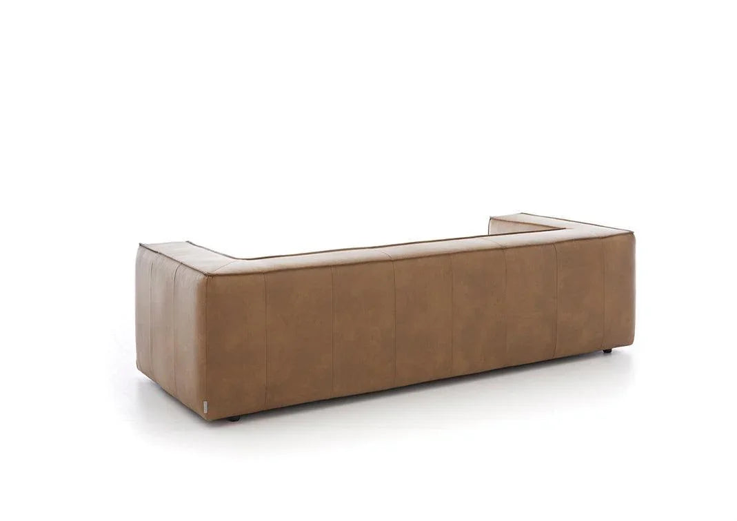 W.SCHILLIG Sofa around-the-block 18050 N100 Leder Z69/21 fango - Komfortmöbel24