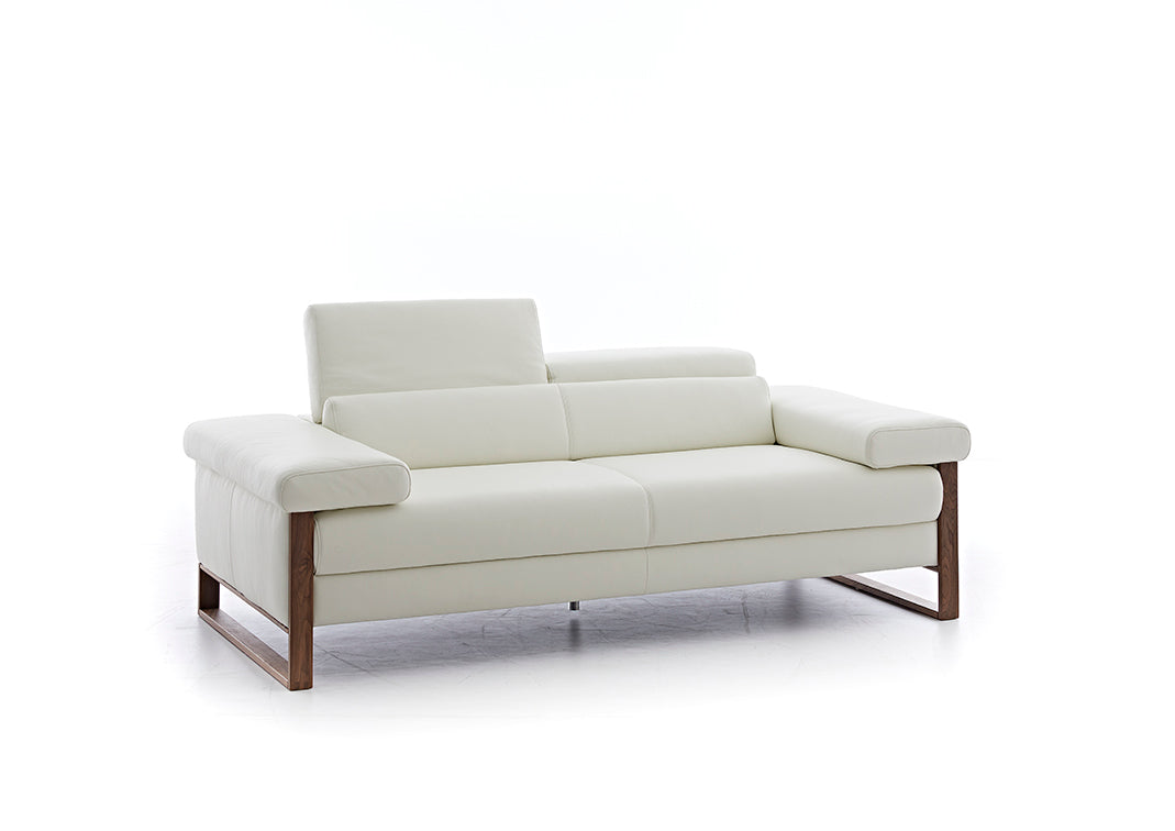 W.SCHILLIG Sofa finn 20974 N70 in Leder Z59/42 weiss – Komfortmöbel24