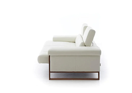 W.SCHILLIG Sofa finn 20974 N70 Leder Z59/42 weiss - Komfortmöbel24