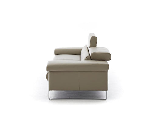 W.SCHILLIG Sofa finn 20974 N80 Leder Z59/21 stone - Komfortmöbel24