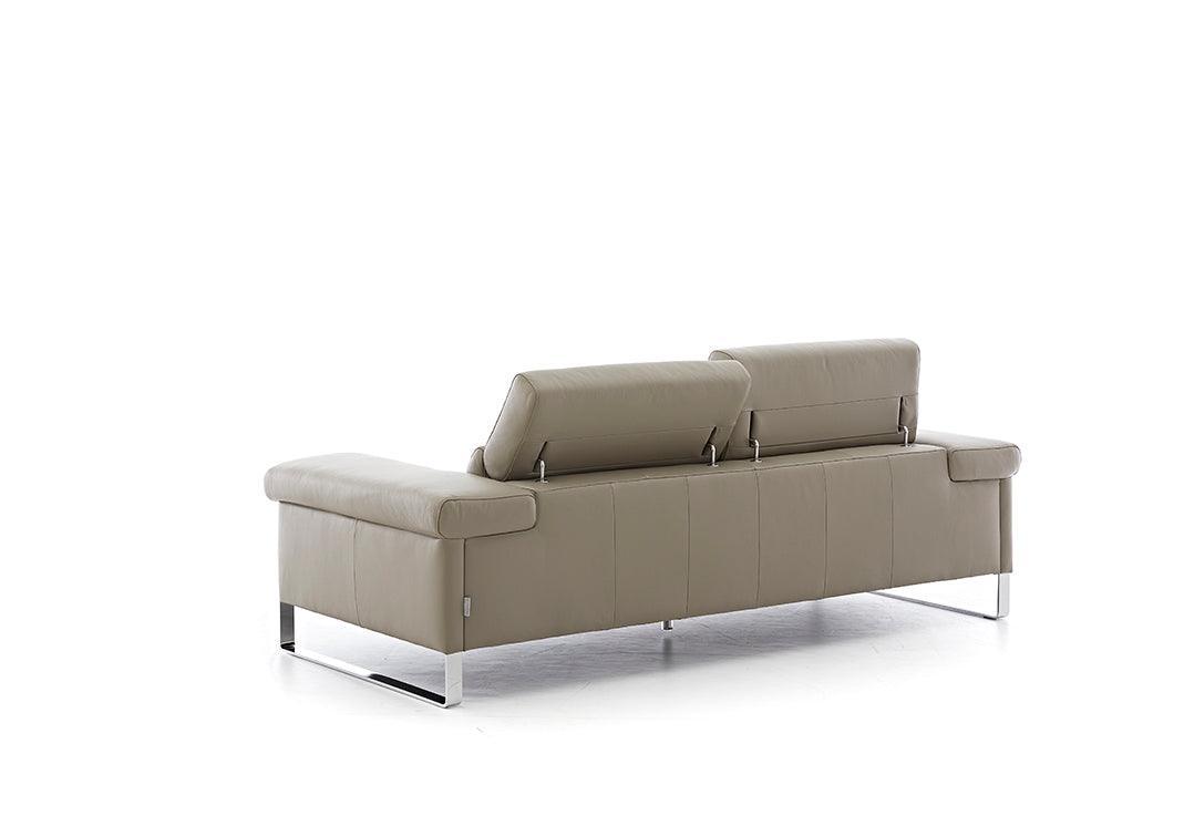 W.SCHILLIG Sofa finn 20974 N80 Leder Z59/21 stone - Komfortmöbel24