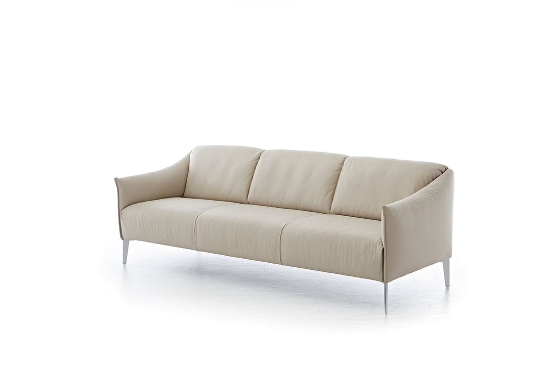 W.SCHILLIG Sofa sally 15350 P70 in Leder Z 59/20 eisgrau – Komfortmöbel24