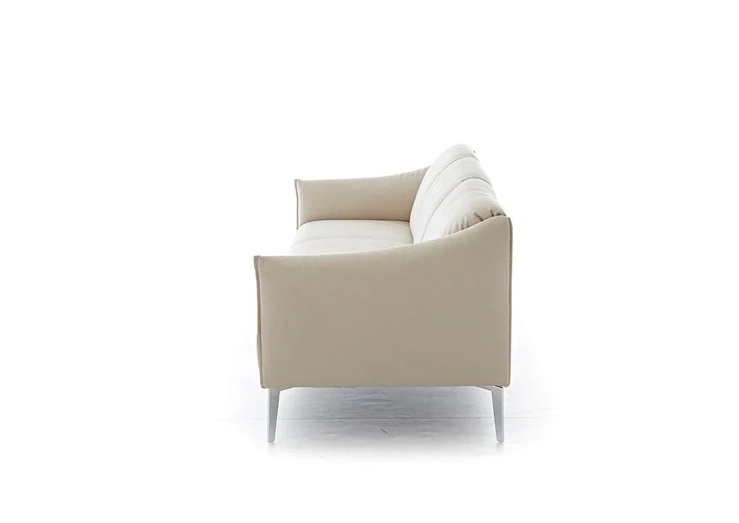 W.SCHILLIG Sofa sally 15350 P70 Leder Z59/20 eisgrau - Komfortmöbel24