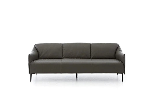W.SCHILLIG Sofa sally 15350 P70 Leder Z73/95 graphite - Komfortmöbel24