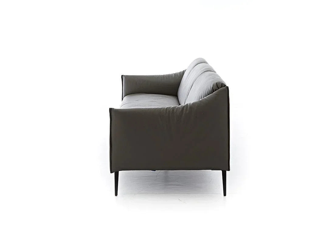 W.SCHILLIG Sofa sally 15350 P70 Leder Z73/95 graphite - Komfortmöbel24