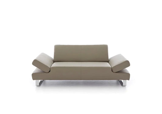 W.SCHILLIG Sofa taboo 22070 NL Leder Z59/21 stone mit Kontrastfaden - Komfortmöbel24