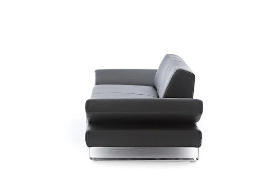 W.SCHILLIG Sofa taboo 22070 PL Leder Z59/95 graphit m. Kontrastnaht - Komfortmöbel24