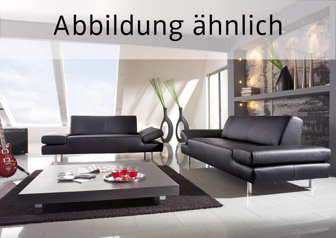 W.SCHILLIG Sofa taboo 22070 PL Leder Z59/95 graphit m. Kontrastnaht - Komfortmöbel24
