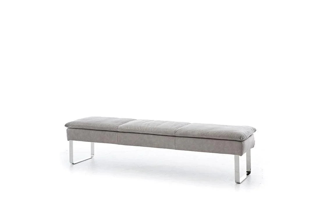 W.SCHILLIG seat&eat lounge 11752 G220 Leder Z69/22 light grey - Komfortmöbel24
